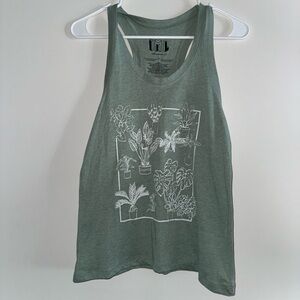 green plant tank top